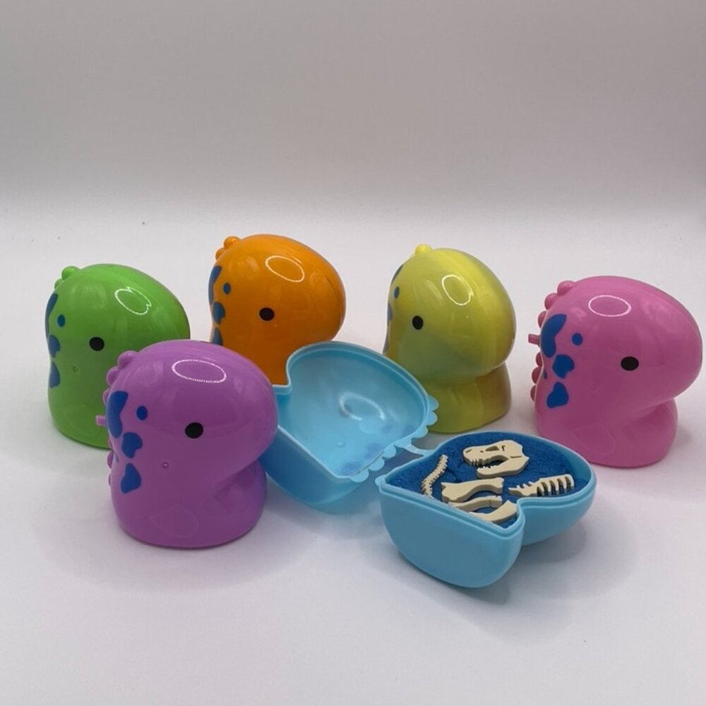Dinosaur Dig Easter Egg-Easter Basket Filler-Sensory Dino Dig-Kinetic Sand Dino